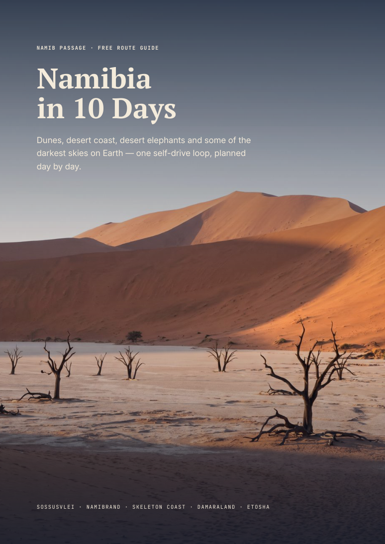 Namibia in 10 Days — free route guide cover